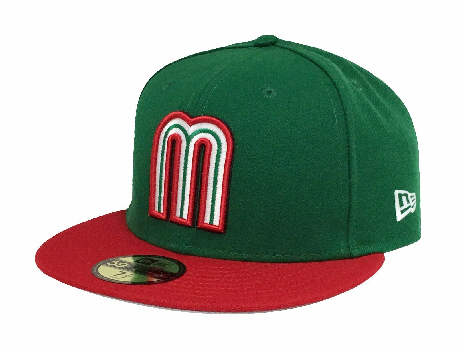 New Era 59fifty Cap Mexico World Baseball Classic Fitted Hat Green Red
