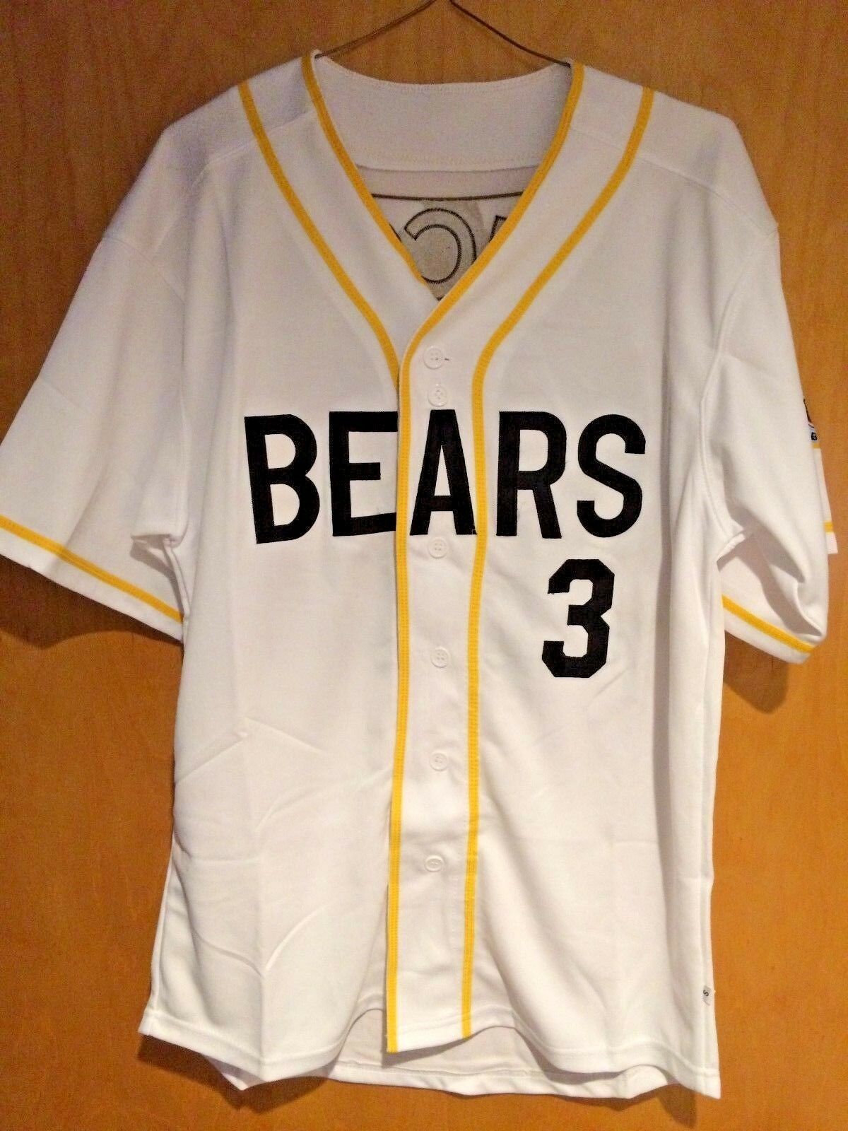 Bad News Bears #3 Kelly Leak Baseball Jersey Sewn Numbers S, M, L, XL, XXL