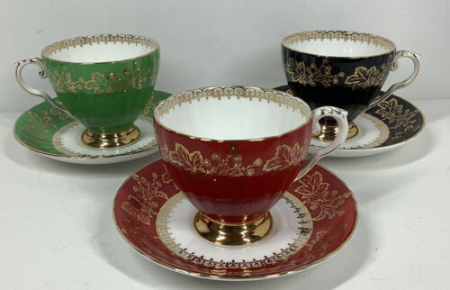 Vntage Royal Grafton Tea For Three Tea Cup Lot