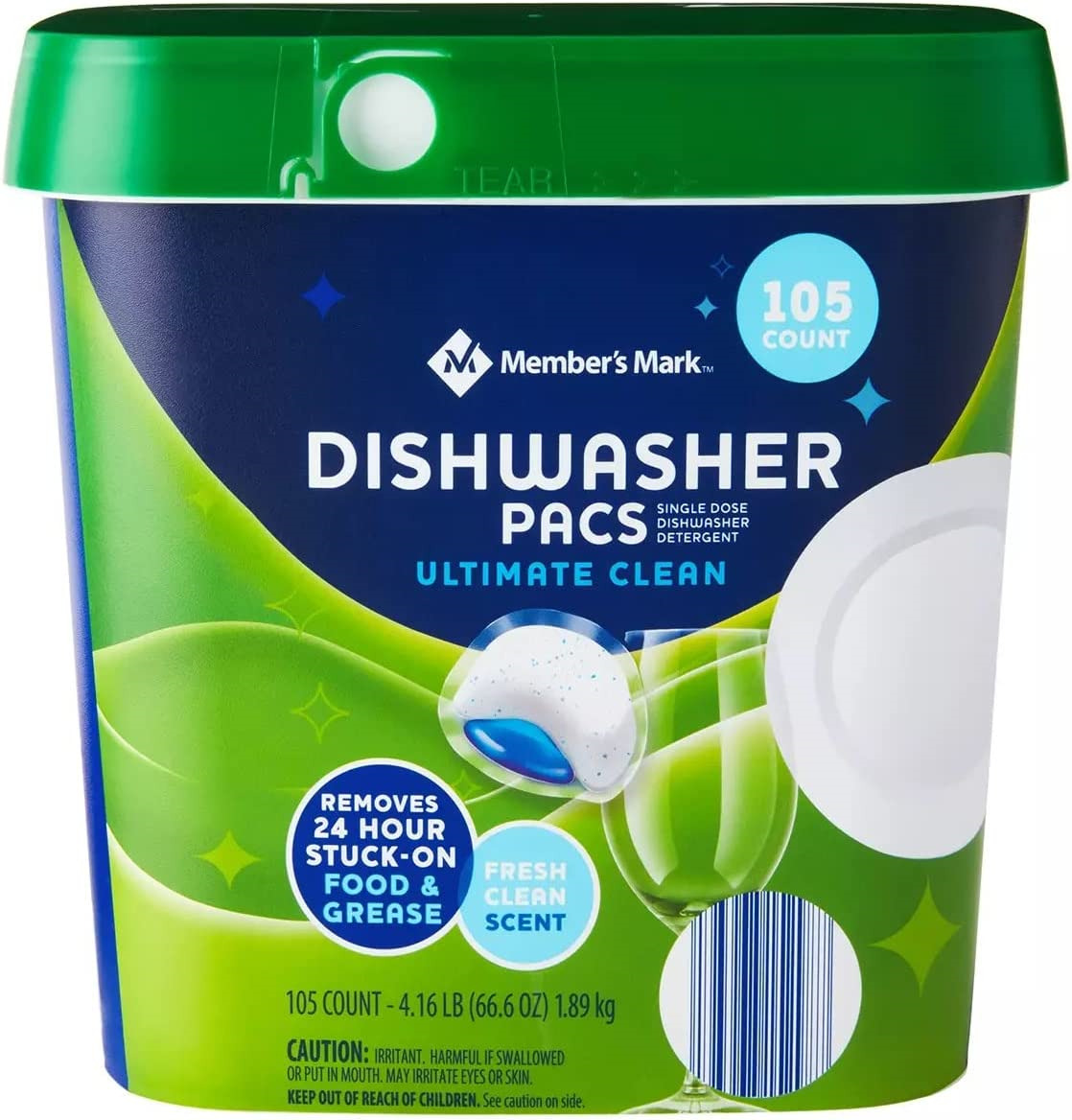 Members Mark Auto Dishwasher Pacs Ultimate Clean (105 Count)