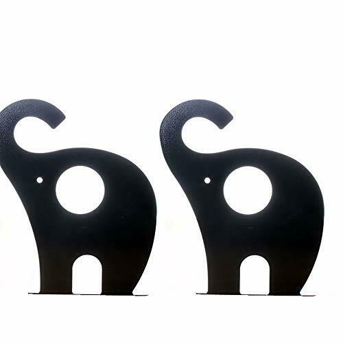 Cute Bookends Non Skid Elephant Animal Book Ends For Shelves Decorative For K...