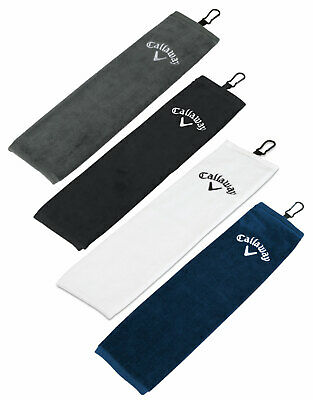 Callaway Tri-fold Towel 2017 With Carabiner Attachment New - Choose Color!