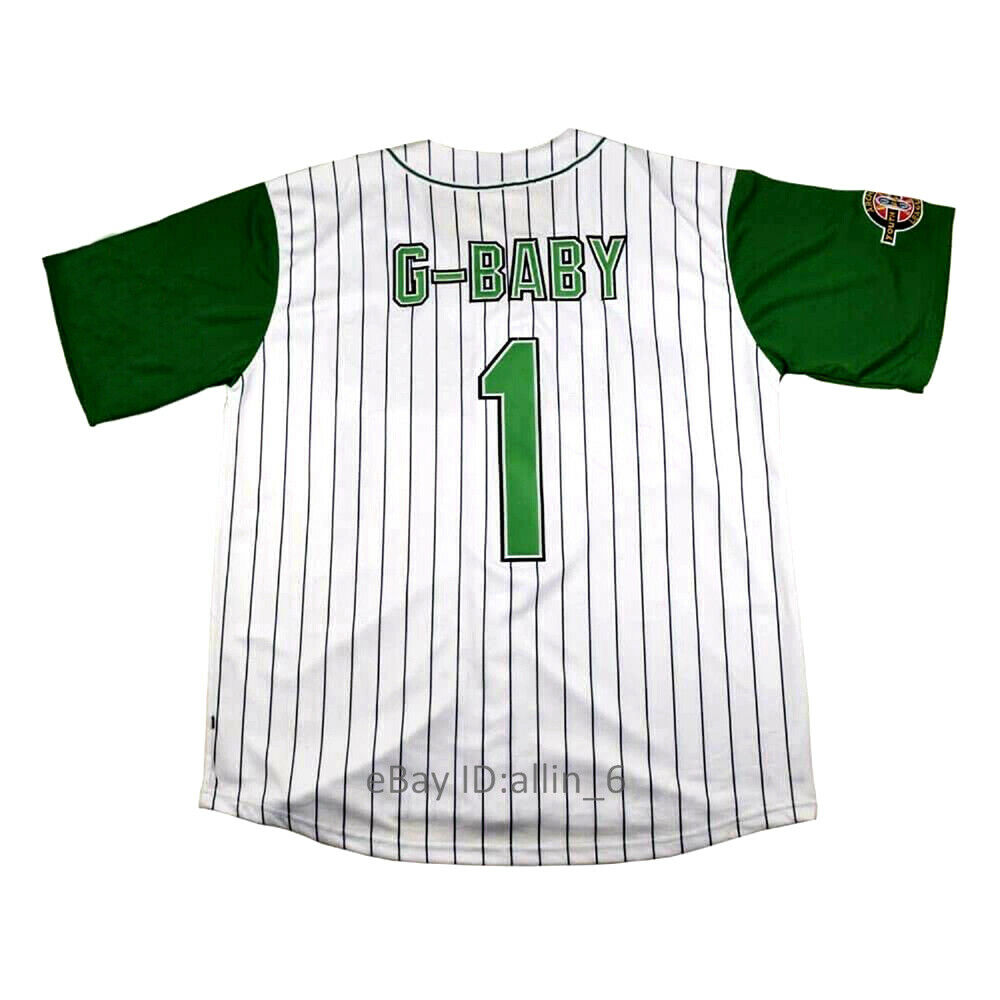 G-baby Jarius Evans #1 Kekambas Hardball Movie Men's Baseball Jersey Stitched