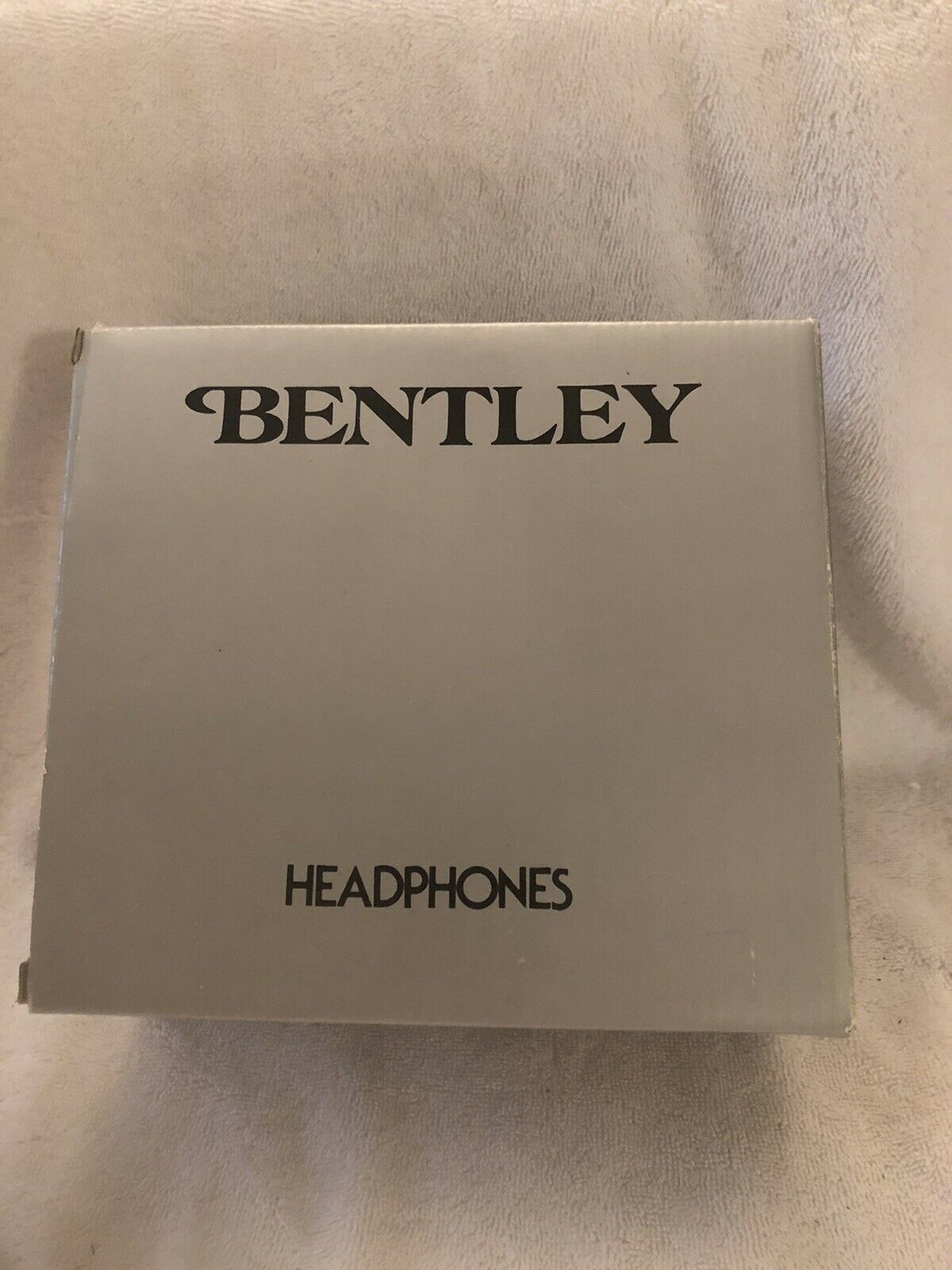 Vintage Bentley Stereo Headphones (Black) In Box