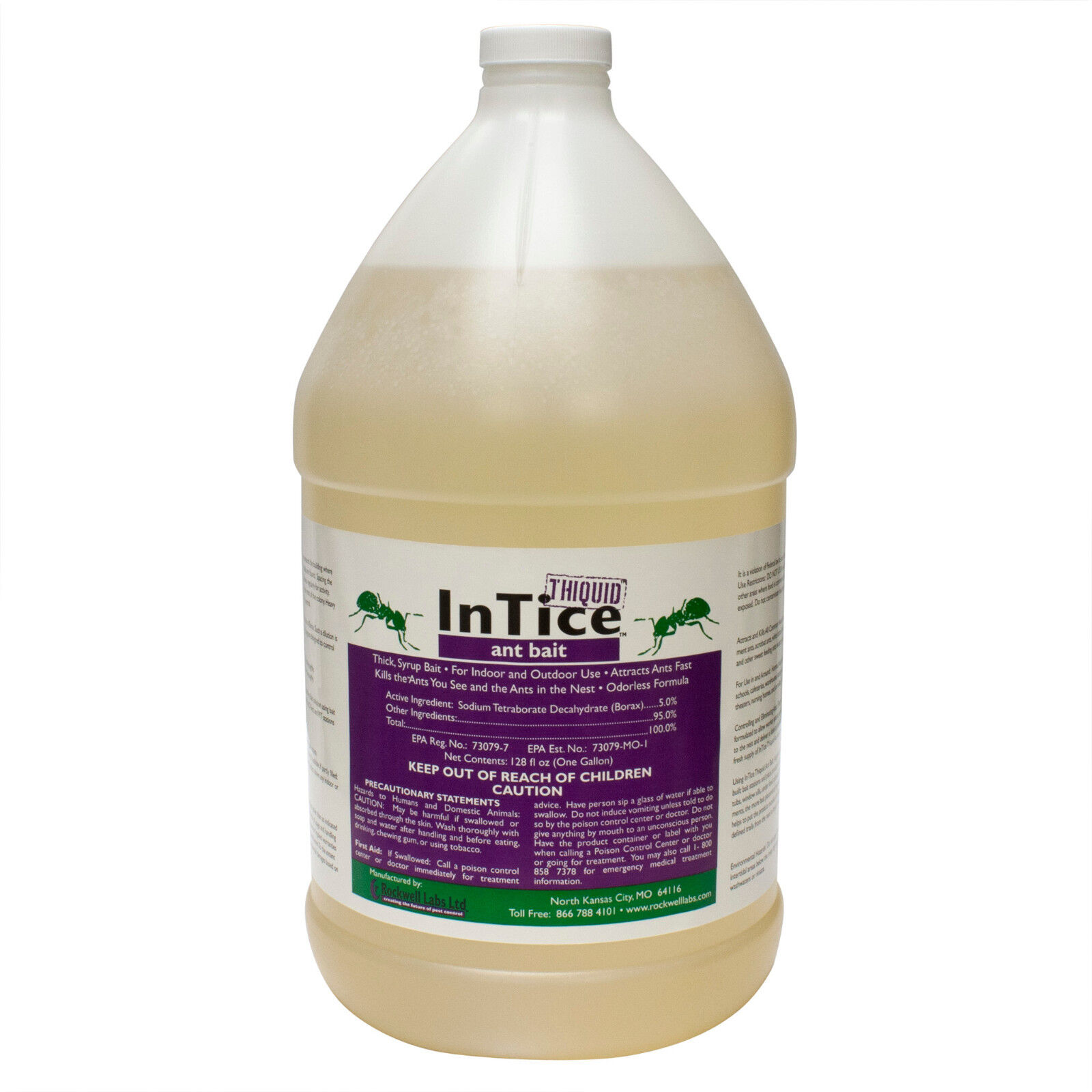 Intice Thiquid Ant Baiting Syrup ( 1 Gallon ) Controls All Common Household Ants