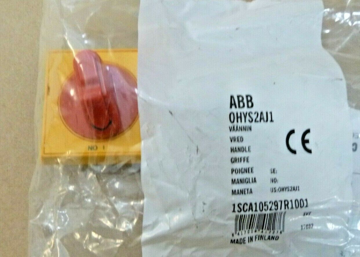 ABB OHYS2AJ1 Disconnect Switch, Selector Handle, Yellow, Door Mount NEMA 1, 3R