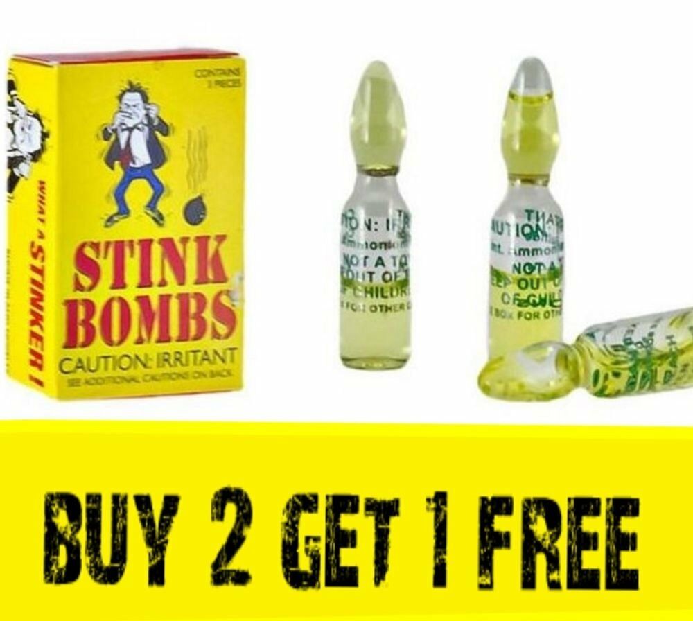 3 Stink Bombs ( BUY 2 BOXES GET 1 BOX FREE )