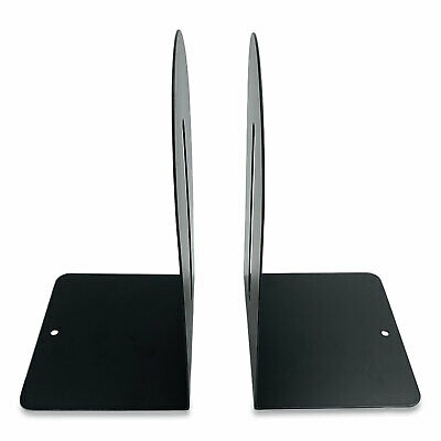 Steel Bookends Fashion Style 4.75 x 5.5 x 9 Black HASZ0091