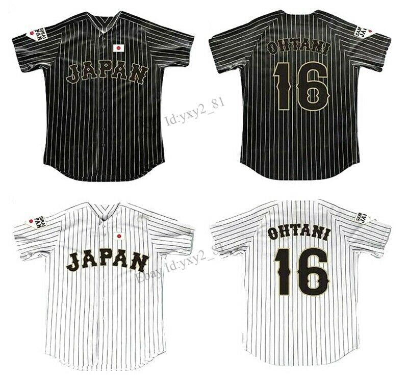 Throwback Shohei Ohtani 16 Japan Baseball Jersey All Stitched Fans Shirts